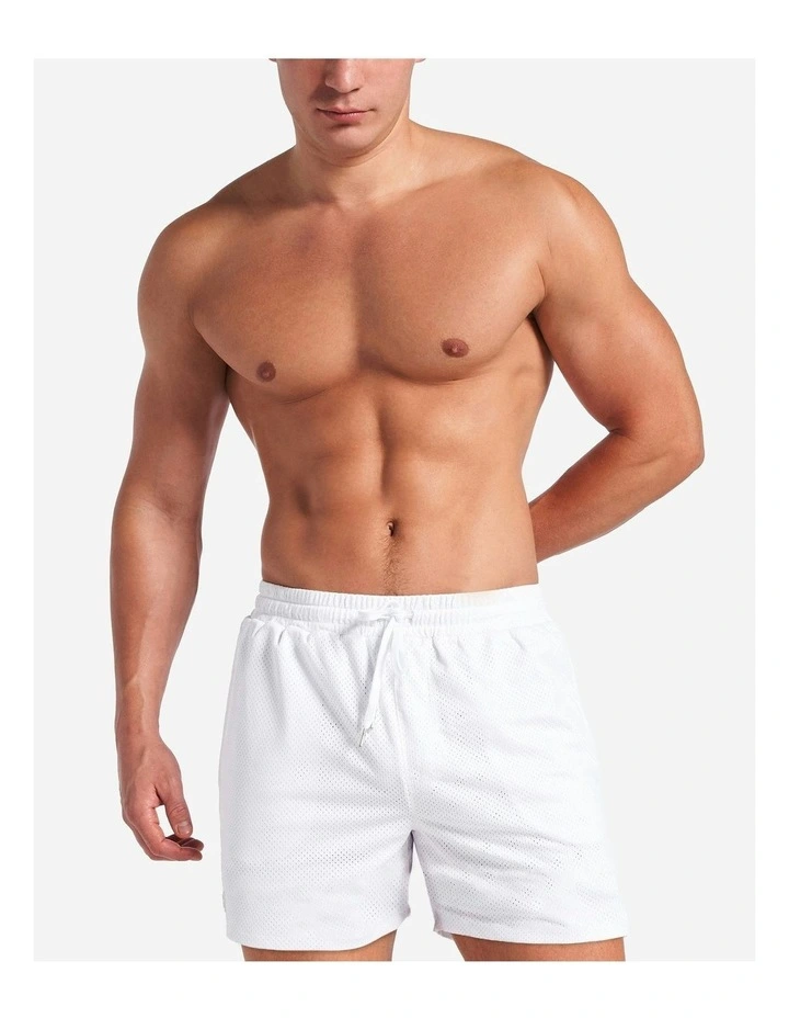 S.S.C. Mesh 6 Short in White