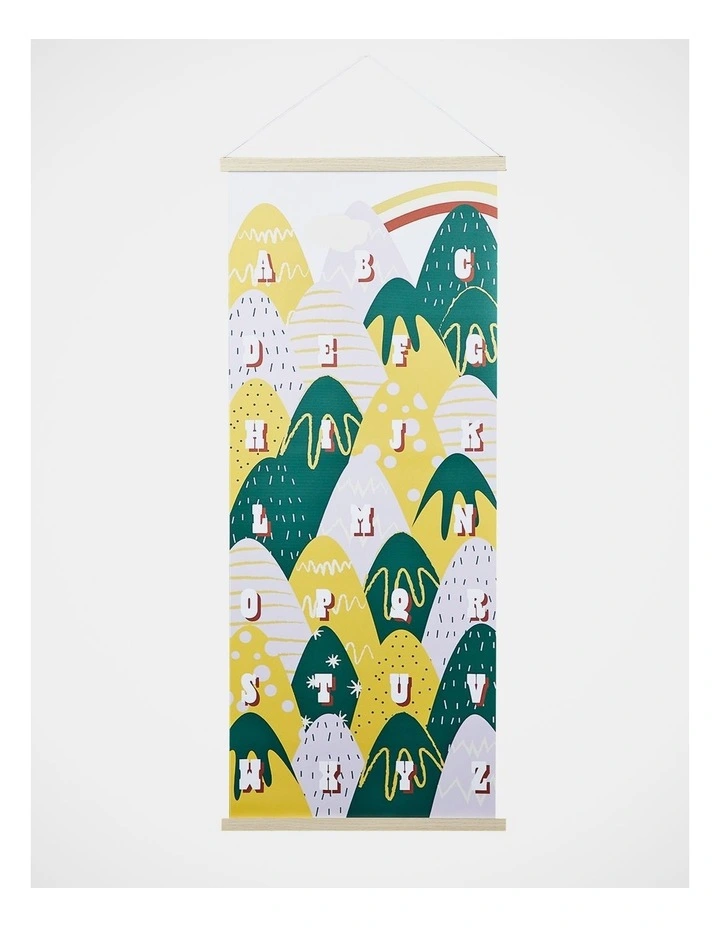 ABC Hills Wall Hanging 120x2x50cm in Multi