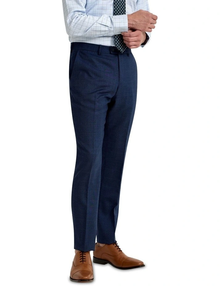 Hopkins Wool Suit Trousers in Blue