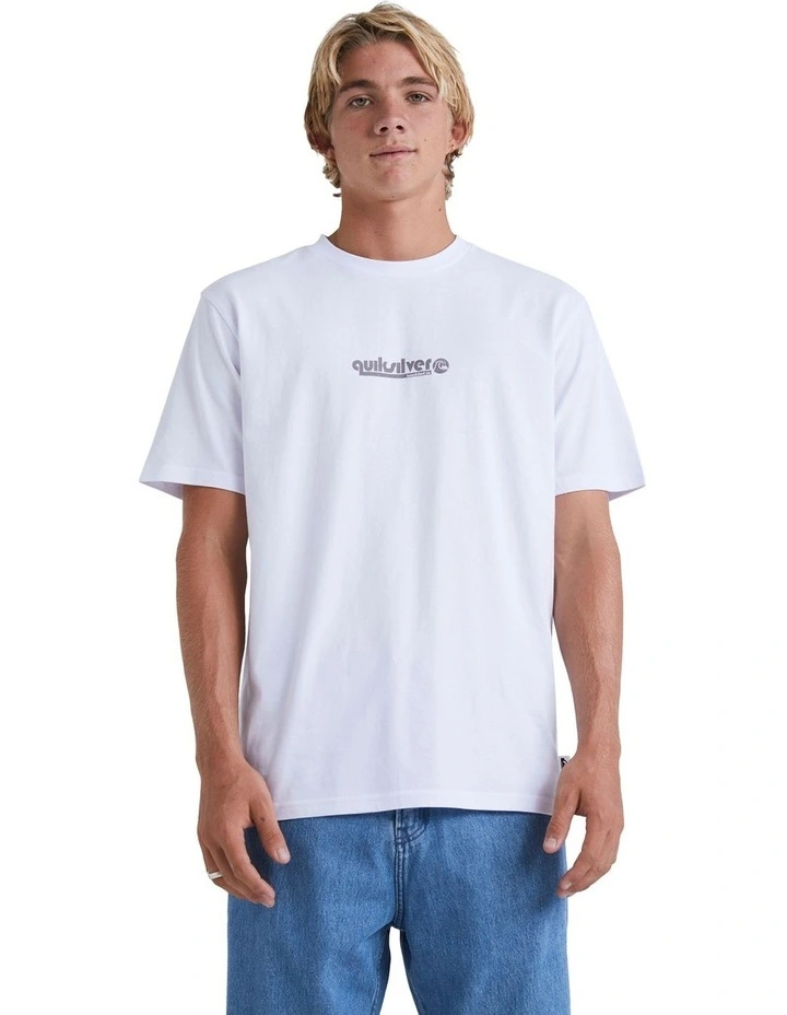 Throw Back Short Sleeve Tee in White