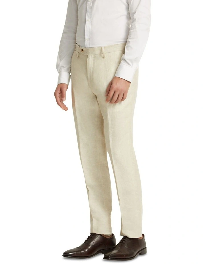 Byron Linen Trousers in Stone
