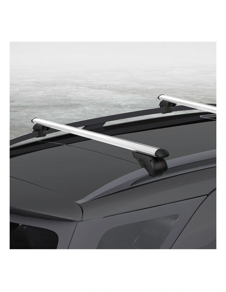 Universal Car Roof Racks Pod Cross Bars 123cm in Sliver