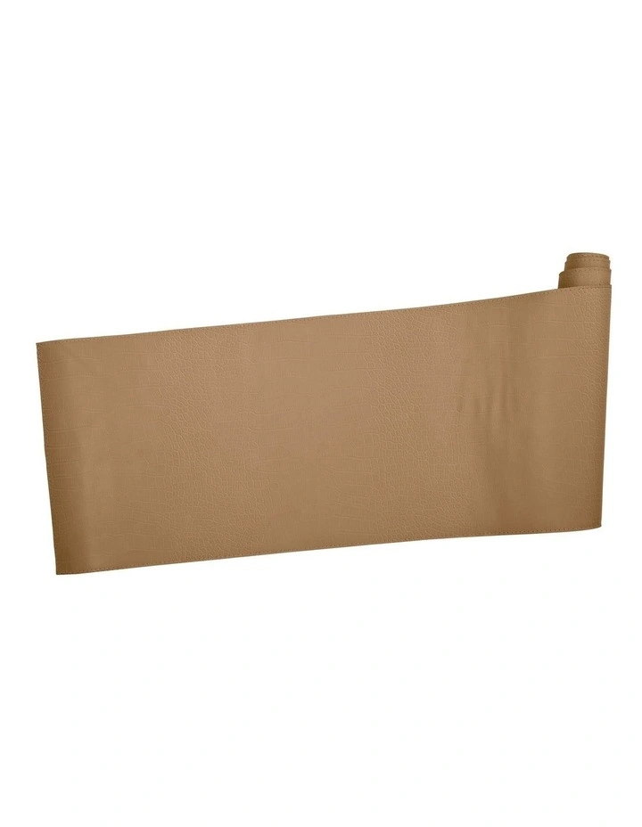 Table Accents Leather Look Alligator Runner 30x150cm Tan