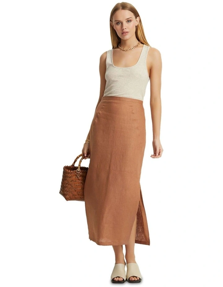 Sandy Rib Tank in Wheat