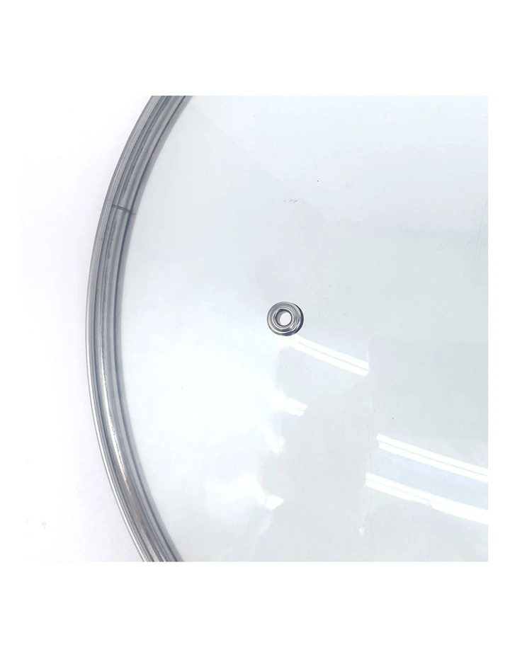 KOMAN Stainless Steel Glass Lid with Bakelite Handle 28cm