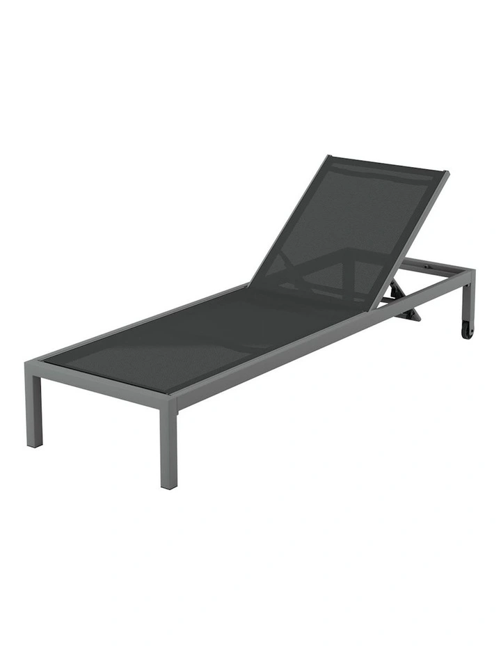 Sun Lounger in Dark Grey