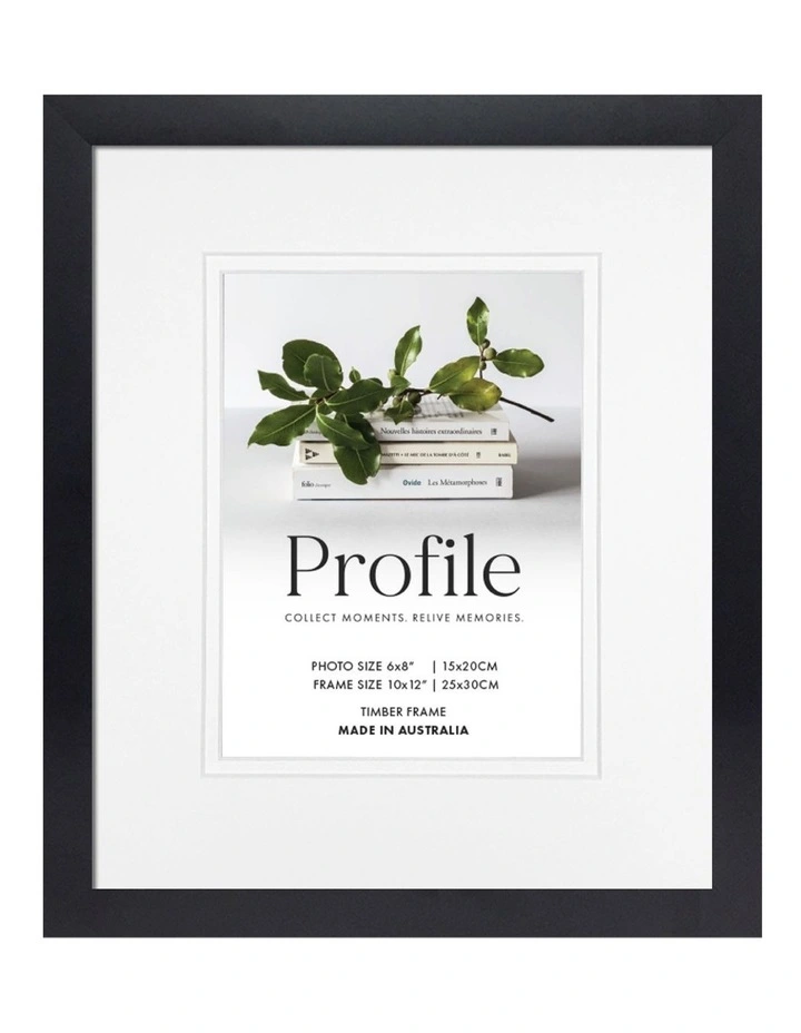 Australia Made Timber Photo Frame 10x12"/6x8" (3 Pack) in Black