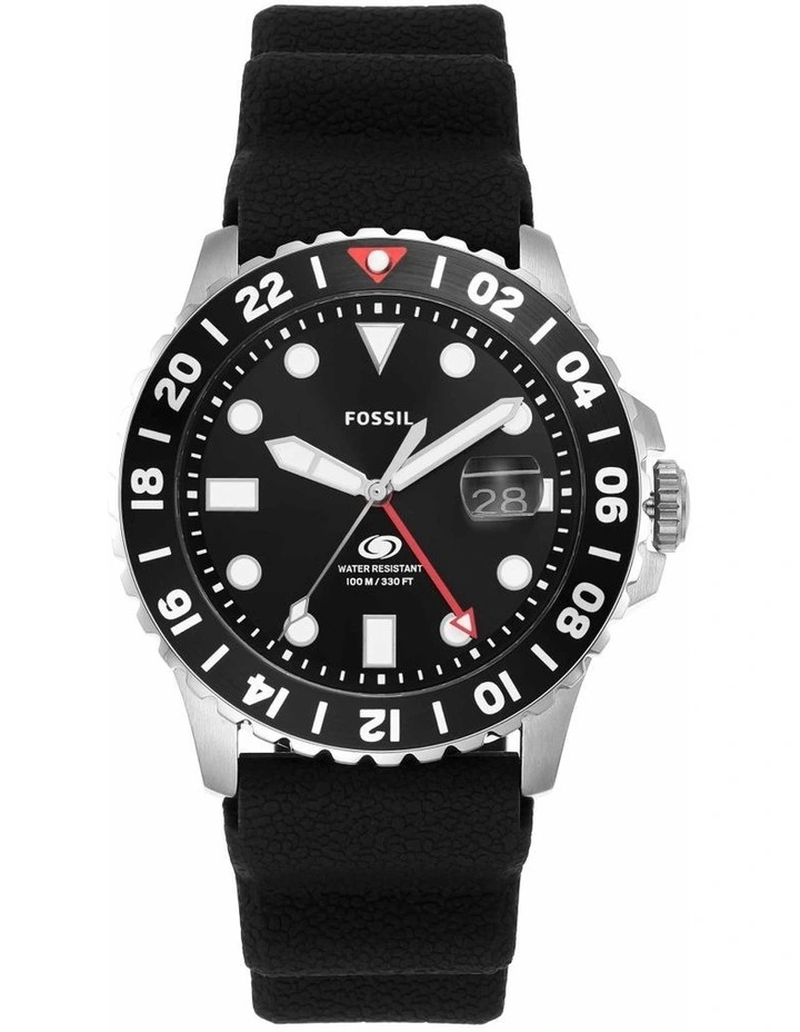 Blue Analogue FS6036 Watch in Black