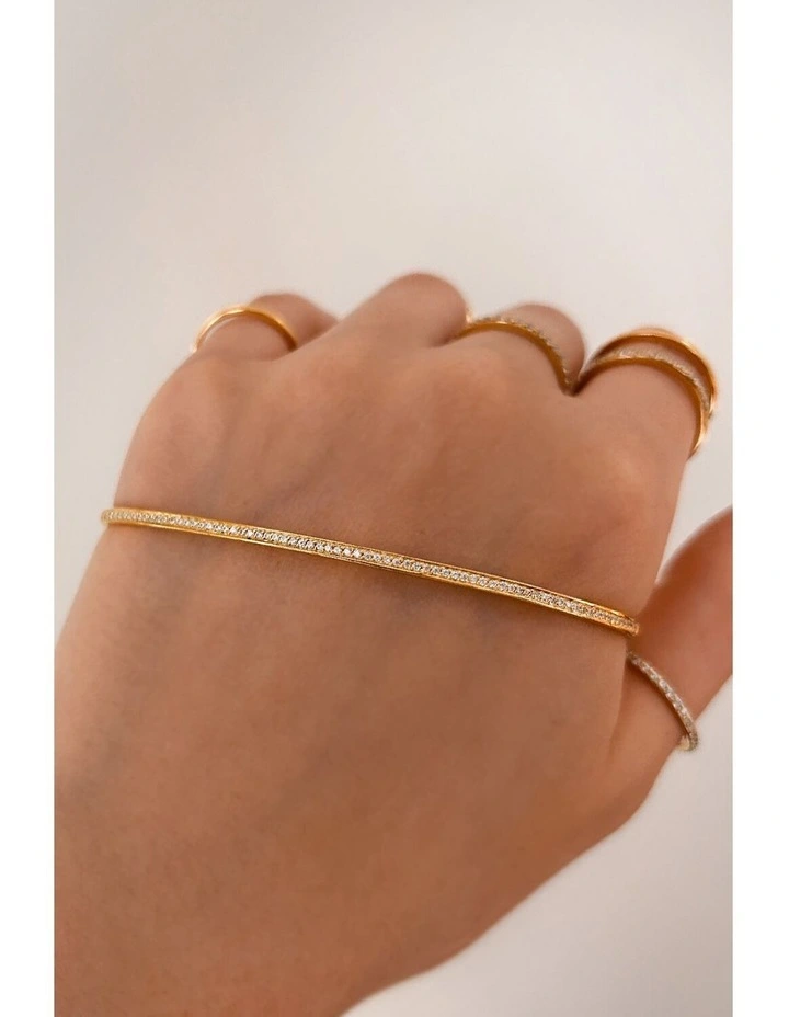 Naked Palm Cuff in Gold