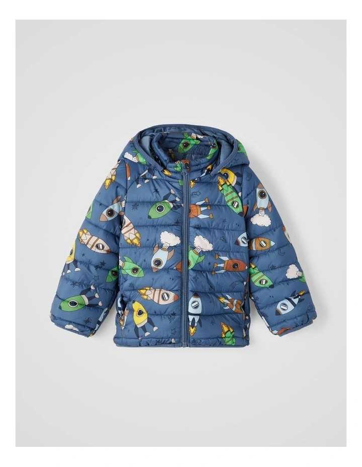 Monty Rocket Puffer Jacket in Bering Sea