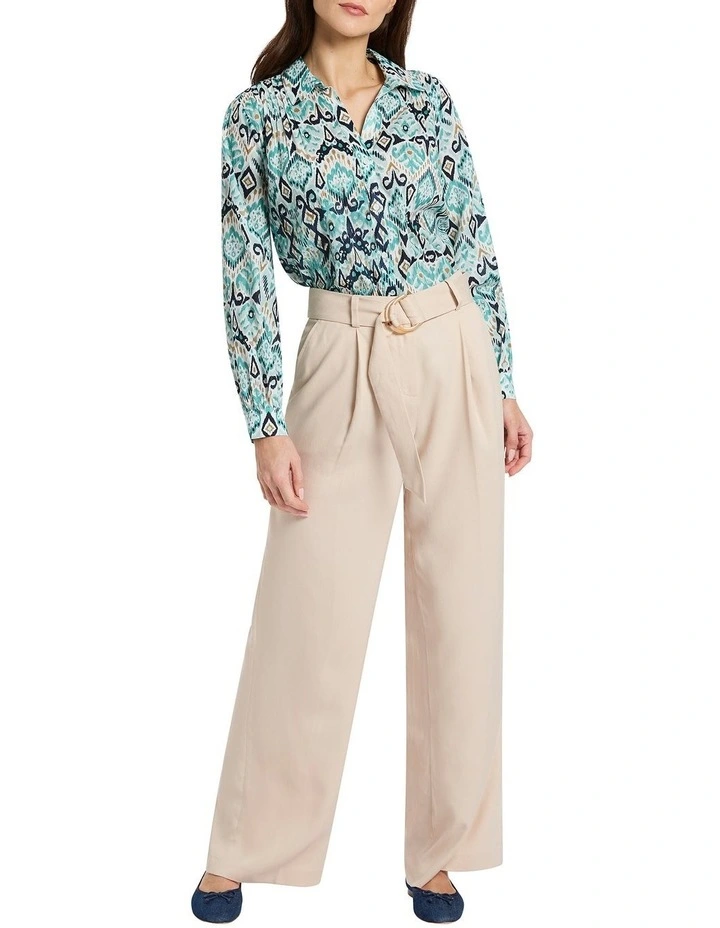 Ramona Cotton Blouse in Mint Multi