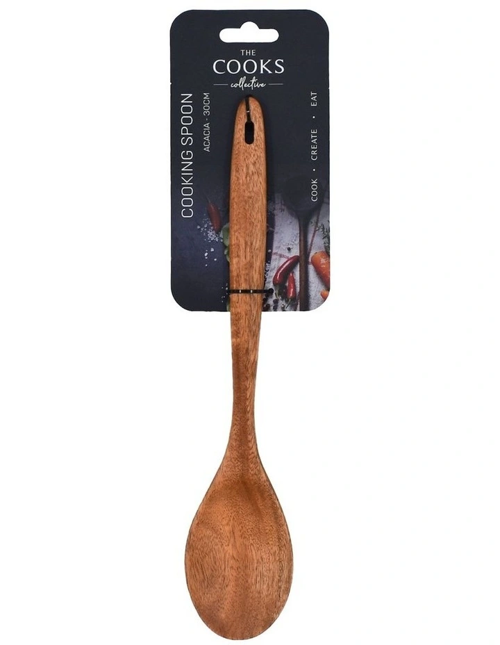 Acacia Wood 30cm Cooking Spoon in Natural