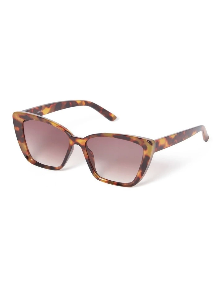 Esther Cat Eye Sunglasses in Brown
