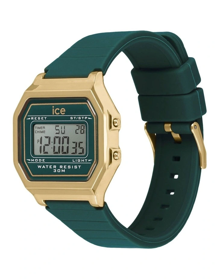Digit Retro Watch in Verdigris