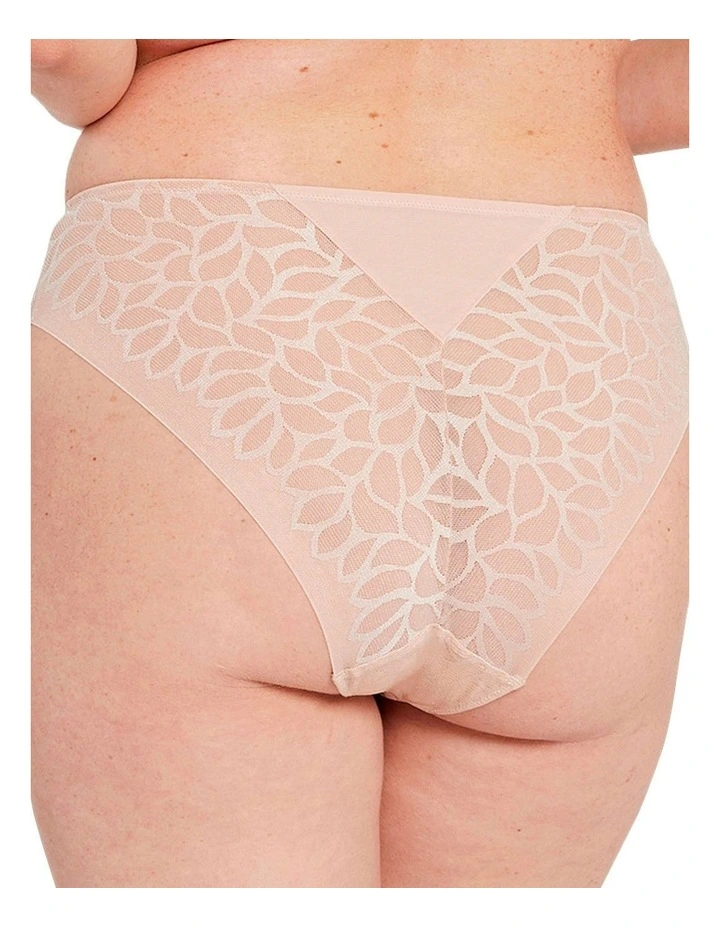 Perfect Curves Smooth Lace Bikini Brief in Blush