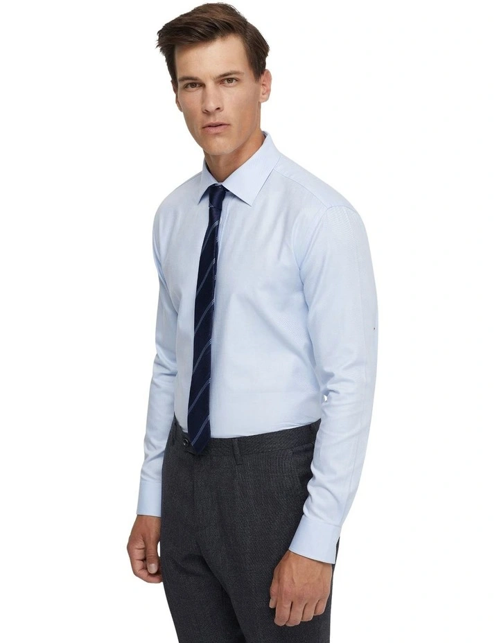 Islington Cotton Twill Shirt in Sky
