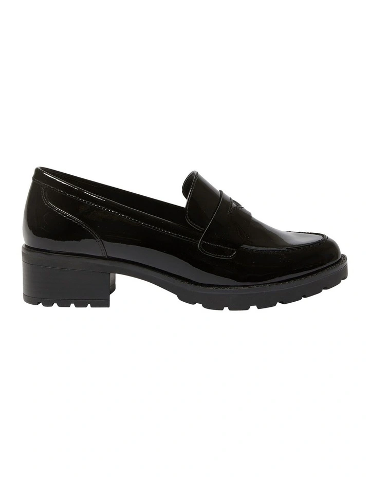 Impact Flat Shoes in Black Patent Leather