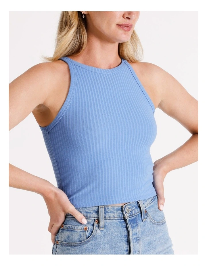 Emma Singlet Top in Blue