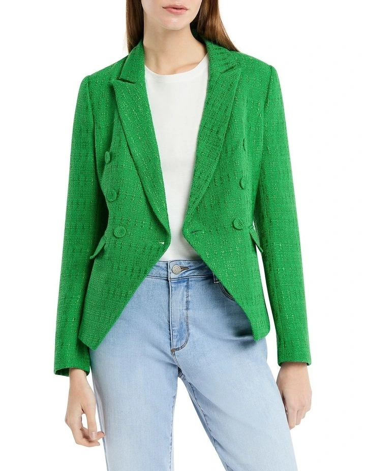 Aldys Tweed Blazer in Sassafras