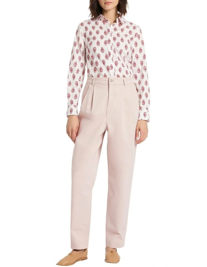 Damietta Cotton Shirt in Powder Multi