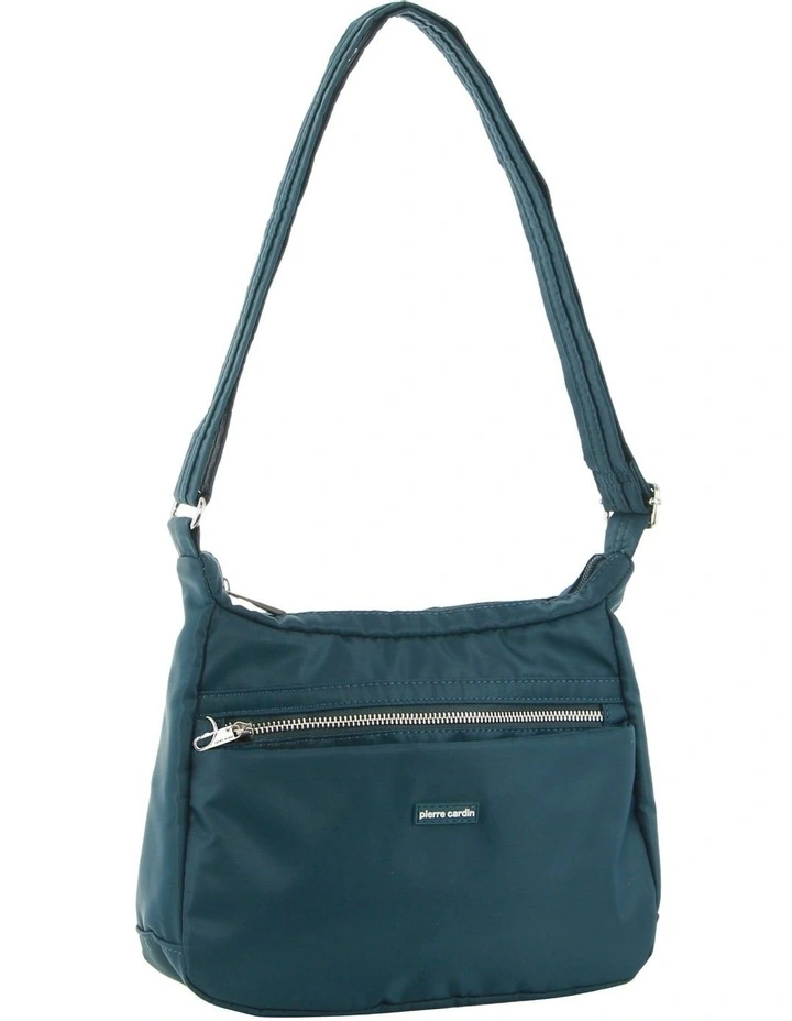 Anti Theft Cross Body Bag in Teal