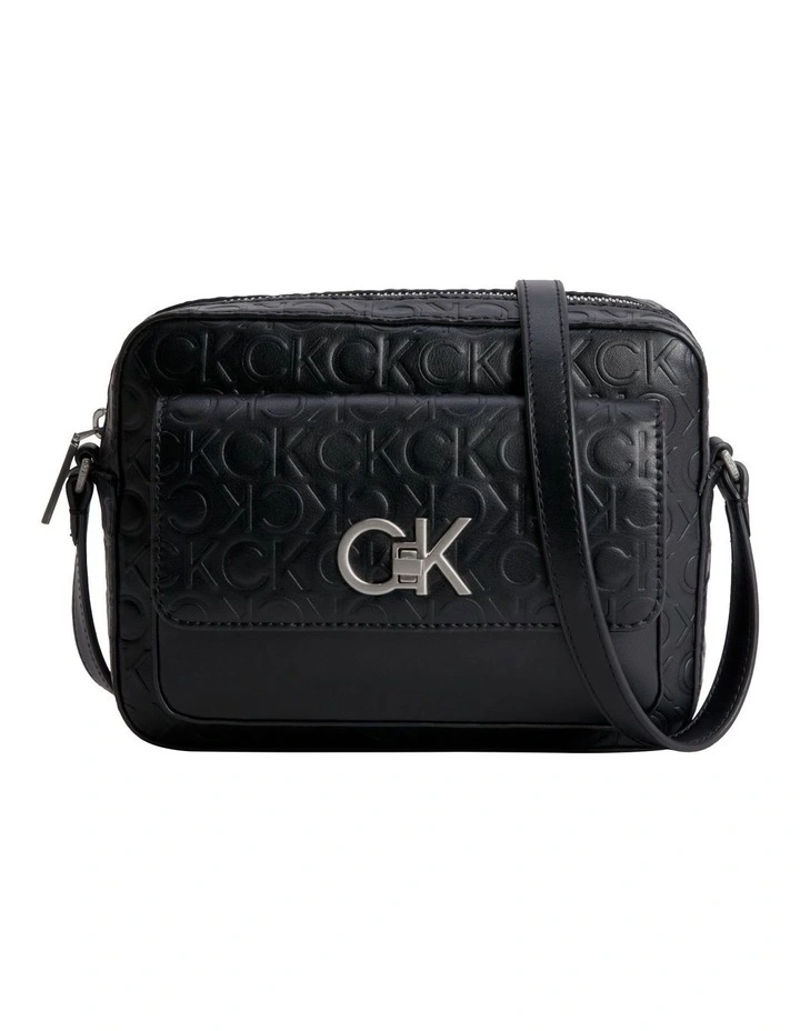 Recycled Crossbody Bag in Black