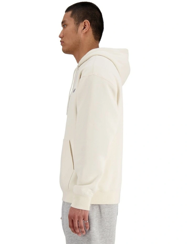 French Terry Small Logo Hoodie in Linen