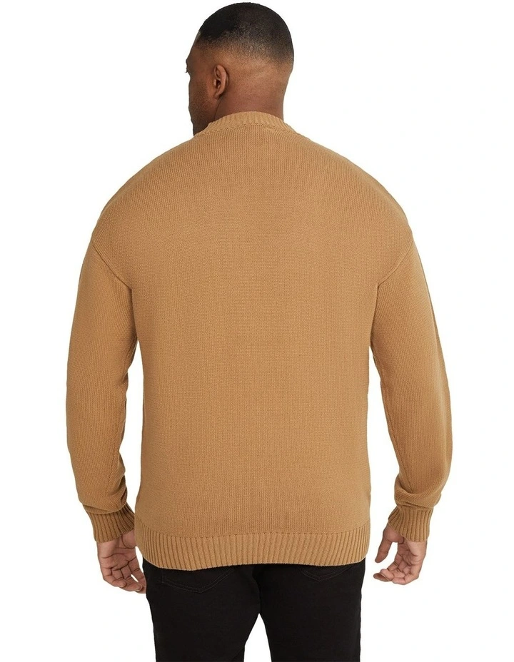 Trawler Crew Sweater in Camel