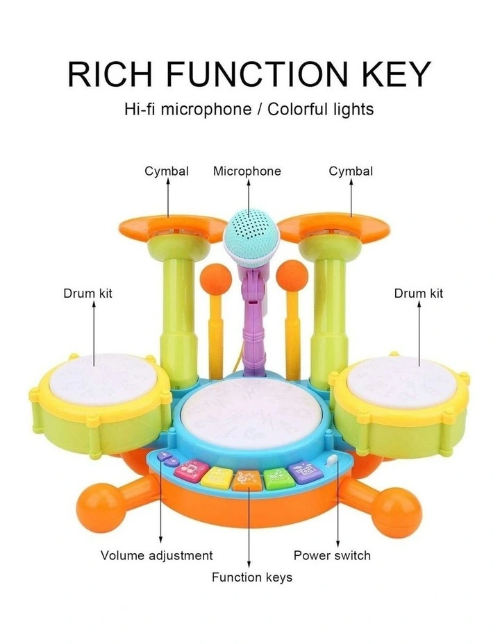 Educational Instrument Toy Musical Drum Set