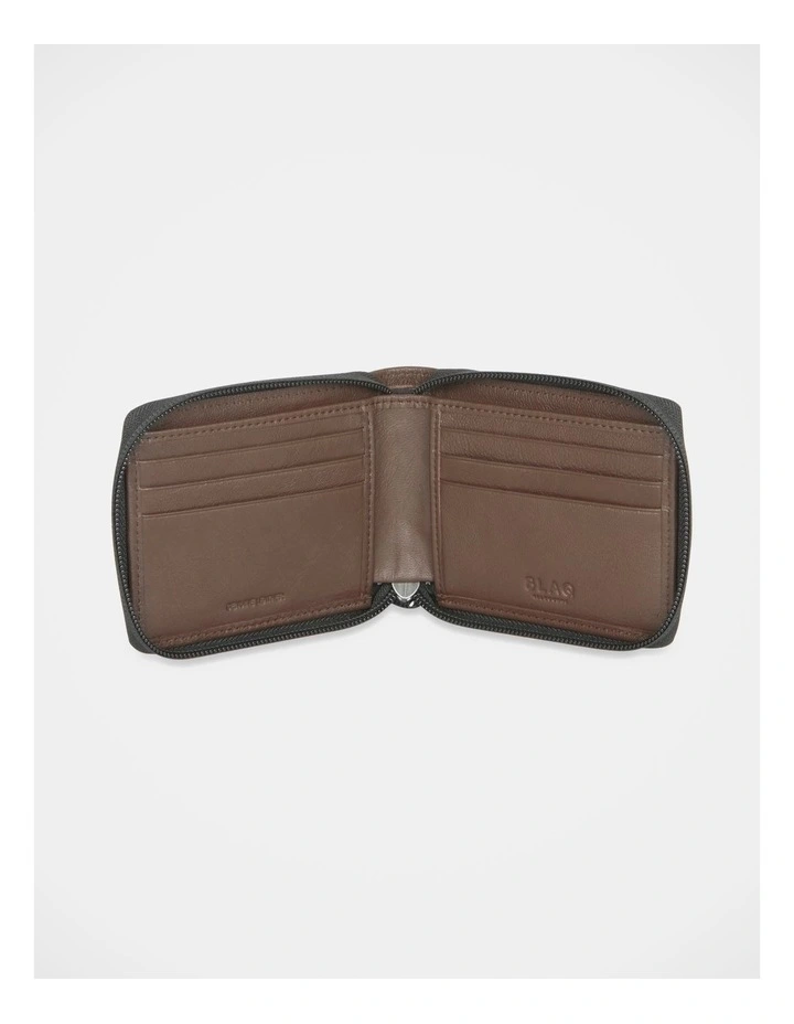 Zip Around Wallet in Brown