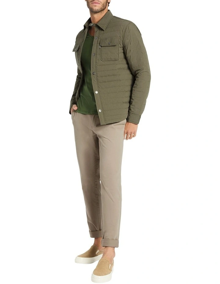 Kenji Padded Shacket in Green