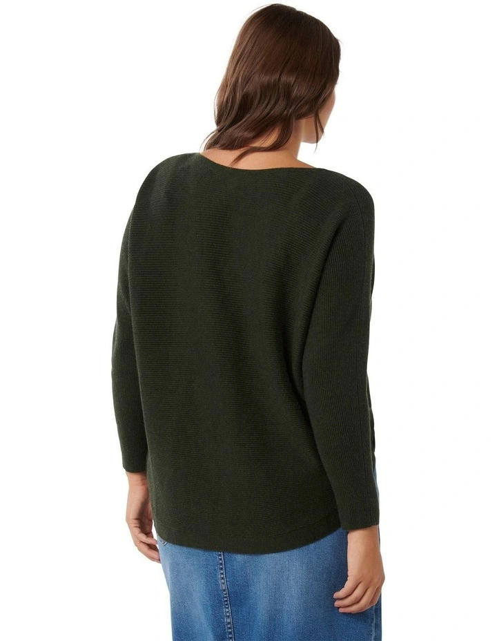 Gabbie Essential Knit Top in Green