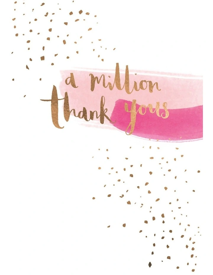 Thank you card A million thank yous