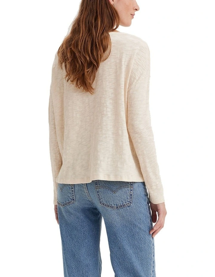Margot Long-Sleeve T-shirt in Egret