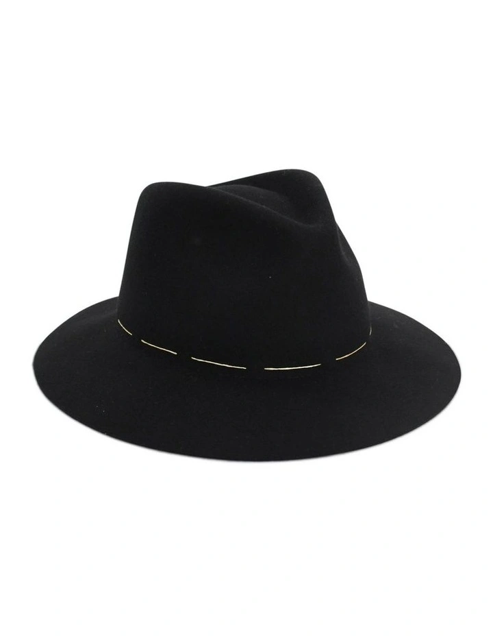 Taelyn Fedora Hat in Black