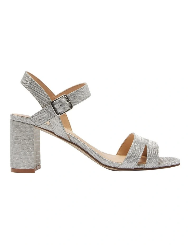 Unity Sandals in Silver Fabric