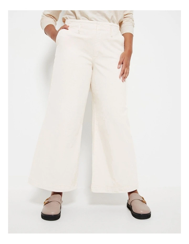 Side Pocket Jeans in Ecru