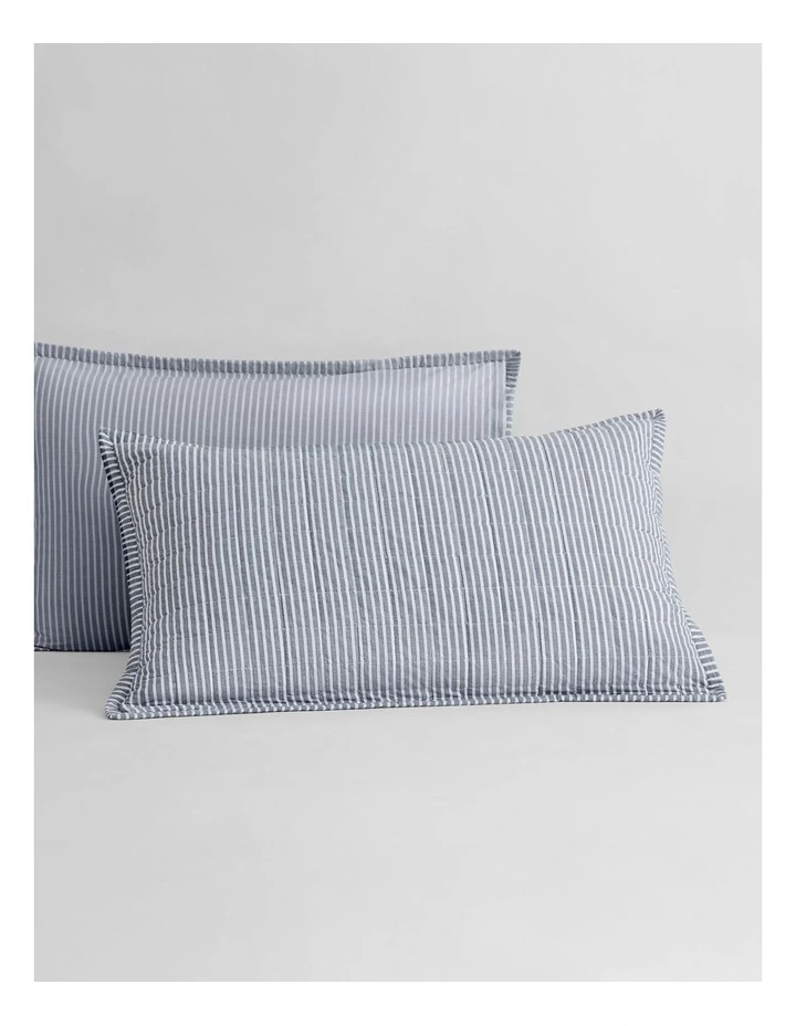 Reilly Stripe Sham in Atlantic