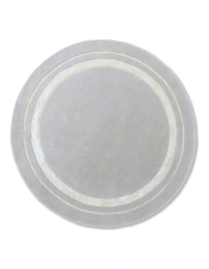 Redbrook Round Rug 081804 in Silver