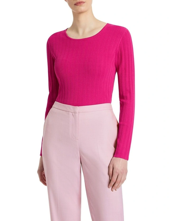 Mandy Knit Top in Berry