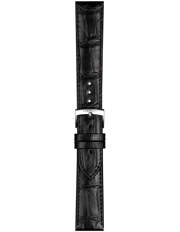 Official Leather 20mm Watch Strap in Black