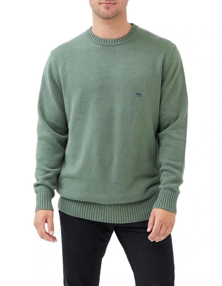 Gunn Crew Knit in Olive