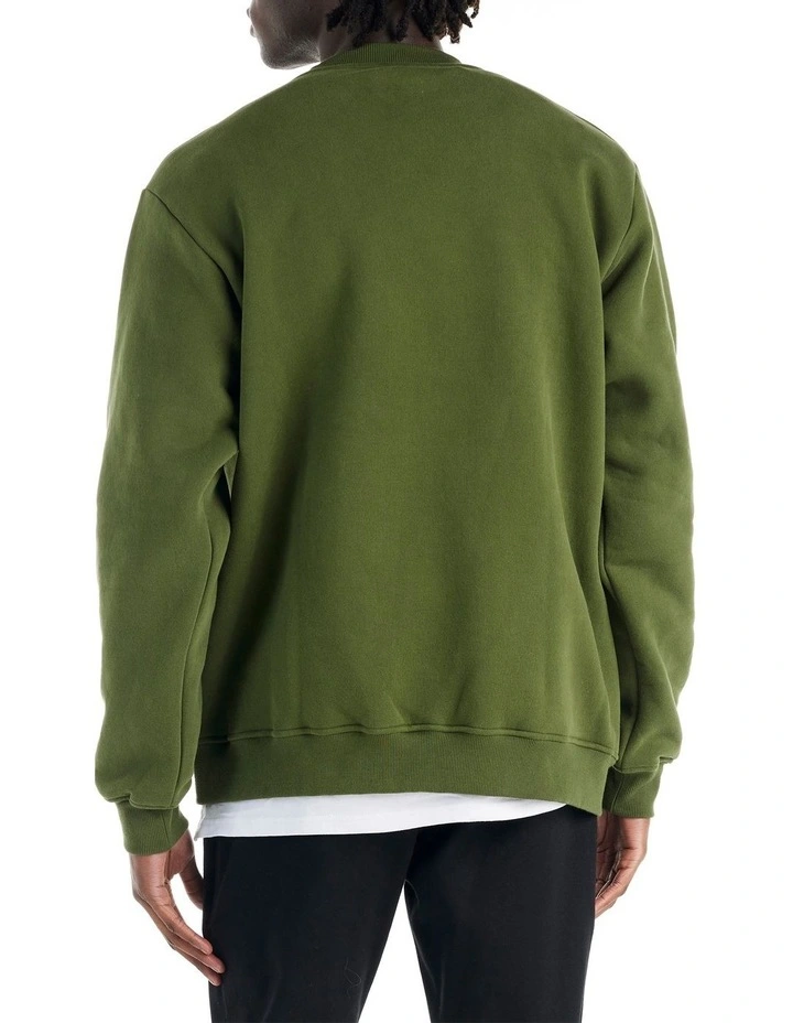 La Brea Crew Sweat Shirt in Khaki