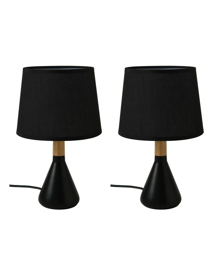 Preston Table Lamp Set of 2 in Black