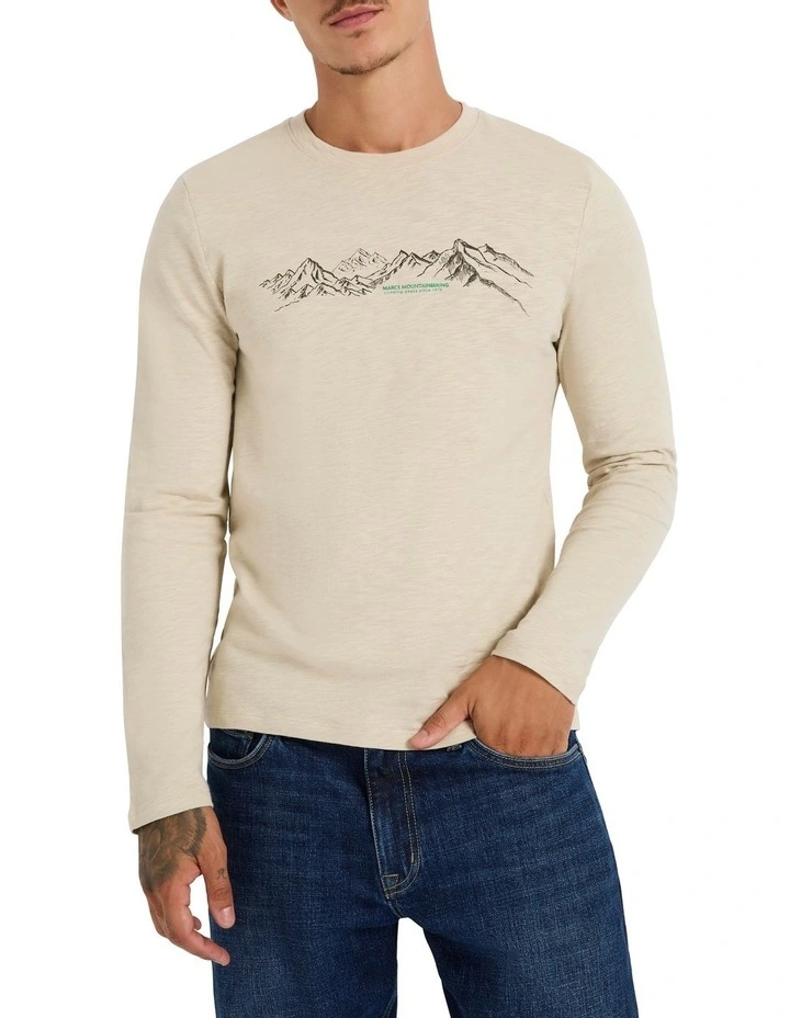 A-mount To Anything Long Sleeve Tee in Oatmeal