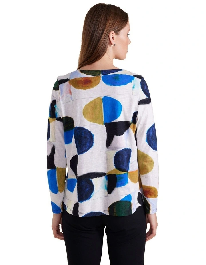 Long Sleeve Tee in Moonscape