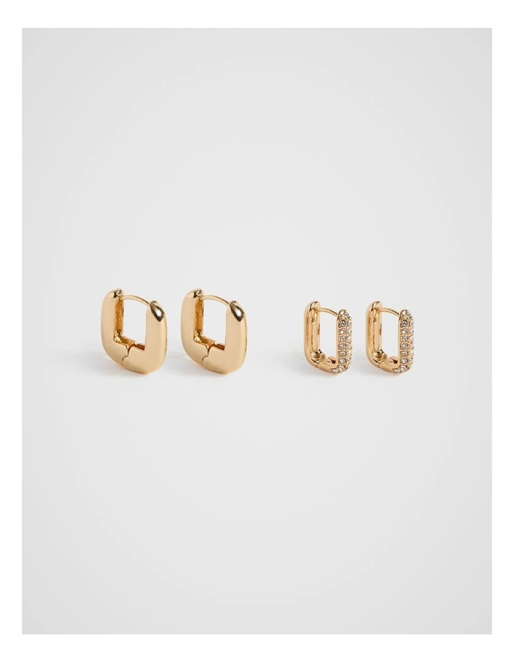 Crystal Ear Pack in Gold