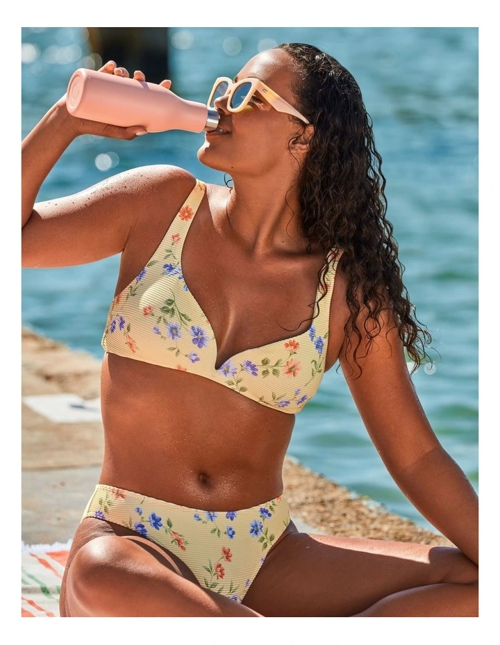 Kismet Bondi Pant in Yellow Floral