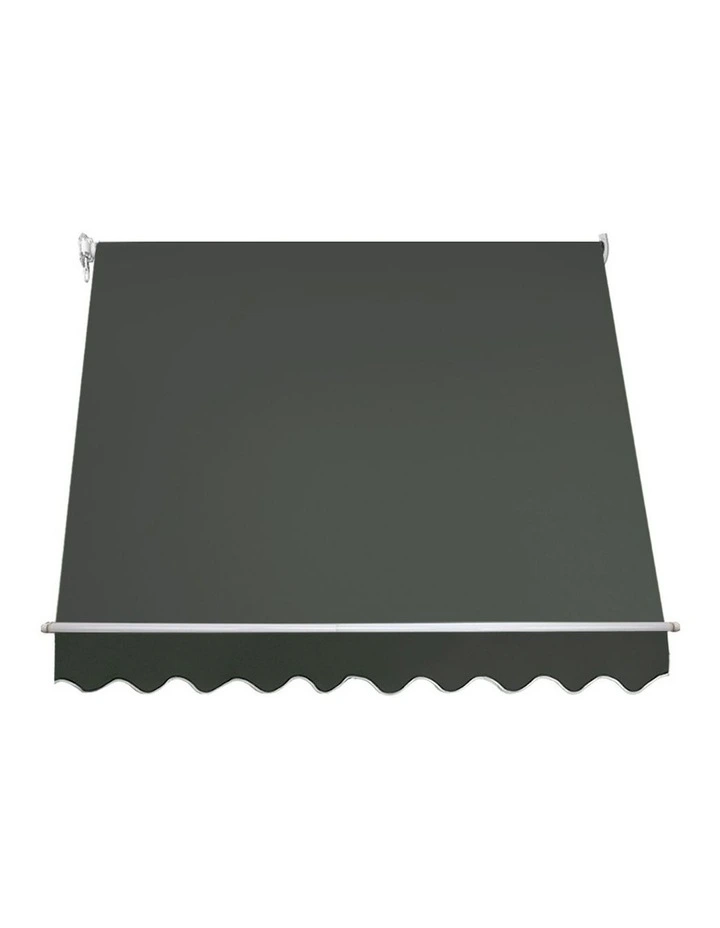 Window Fixed Pivot Arm Awning in Grey
