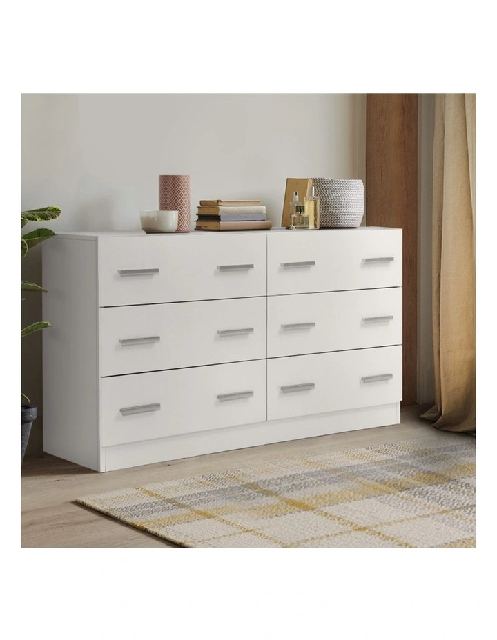 VEDA 6 Chest of Drawers in White